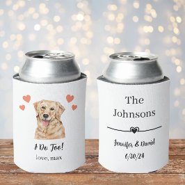 Rafraîchisseur Pour Canette Personnalisé Golden Retriever Pet Mariage Can Cool