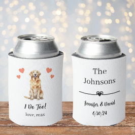 Rafraîchisseur Pour Canette Personnalisé Golden Retriever Pet Mariage Can Cool