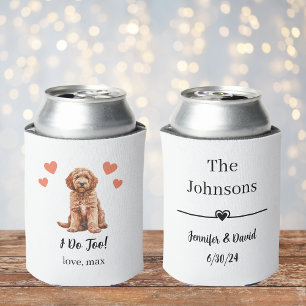 Rafraîchisseur Pour Canette Personnalisé Goldendoodle Mariage pour animaux de