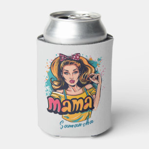 Rafraîchisseur Pour Canette Personnalisé Retro Mama Pop Art (10)