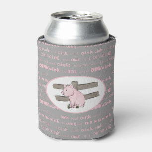 Rafraîchisseur Pour Canette Petit Piglet Rose Peut Se Rafraîchir