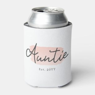 Rafraîchisseur Pour Canette Petite minuscule Bébé rose Brush Stroke Nouvelle t