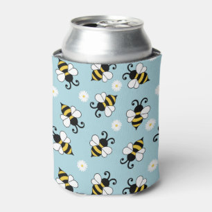 Rafraîchisseur Pour Canette Petites abeilles mignonnes et fleurs marguerites m