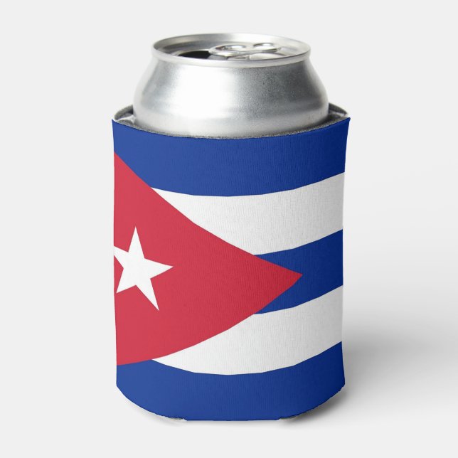 Rafraîchisseur Pour Canette Peut refroidir avec le drapeau de Cuba (Can devant)