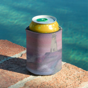 Rafraîchisseur Pour Canette Phare Côtier Bluff Avec Ciel Rose
