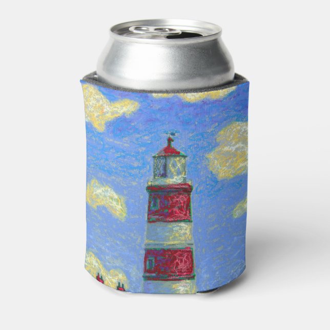 Rafraîchisseur Pour Canette Phare Pastel et champs de lavande (Can Dos)