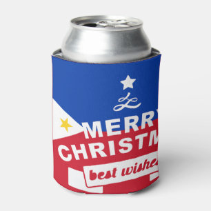 Rafraîchisseur Pour Canette Philippine Flag Christmas : Joyeux Noël & Meilleur