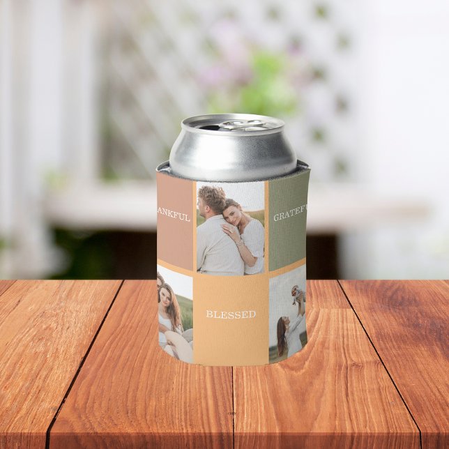 Rafraîchisseur Pour Canette Photo de collection familiale | Merci béni Gratefu (Créateur téléchargé)