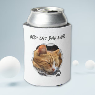 Rafraîchisseur Pour Canette Photo de Meilleur Papa Chat Mignon