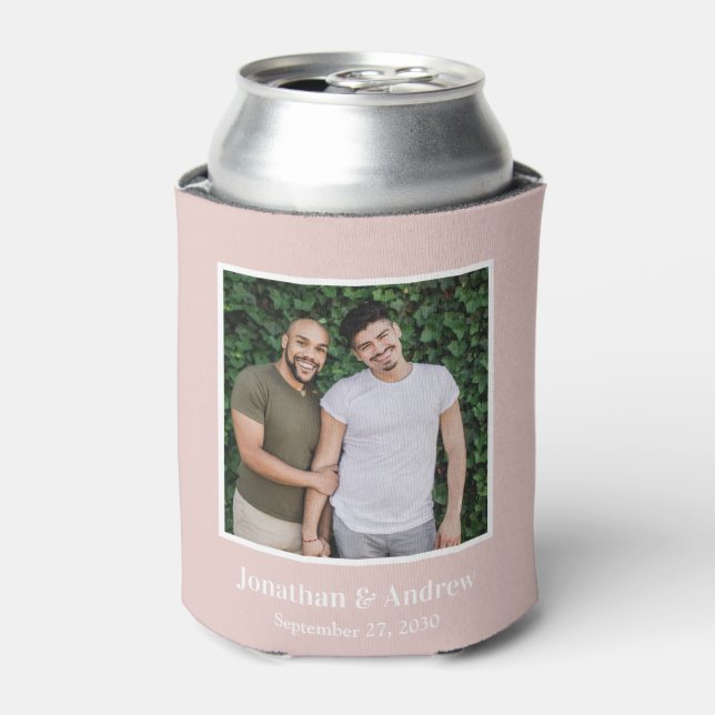 Rafraîchisseur Pour Canette Photo Mariage LGBTQ (Can devant)