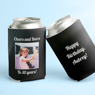 Rafraîchisseur Pour Canette Photo personnalisée Funny Cool 30e anniversaire