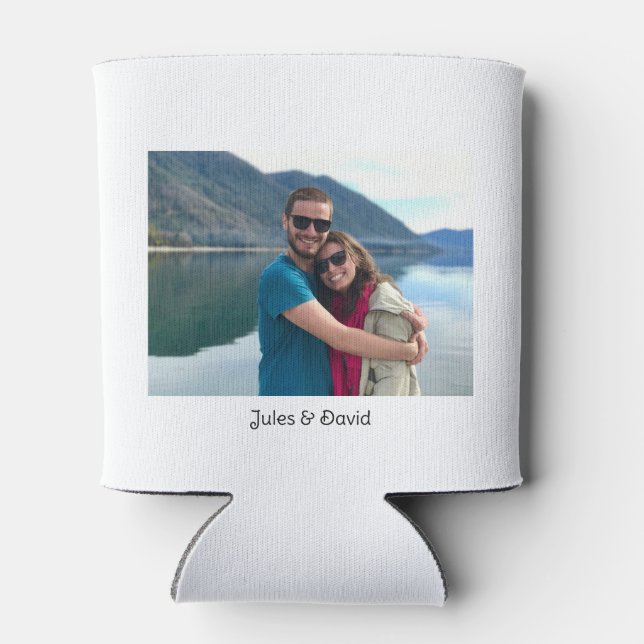 Rafraîchisseur Pour Canette Photo Unique Personnalisé sur mesure (Dos)
