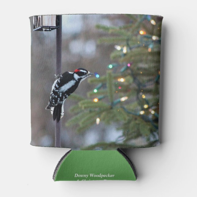 Rafraîchisseur Pour Canette Pic Downy & Arbre de Noël (Devant)