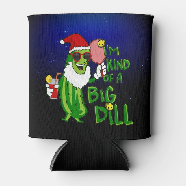 Rafraîchisseur Pour Canette Pickleball Père Noël Big Dill (Devant)