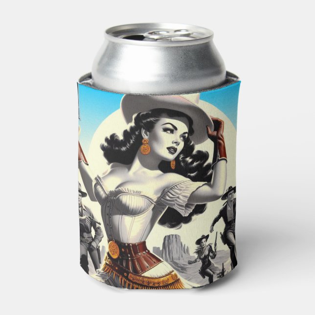 Rafraîchisseur Pour Canette Pin-up Ouest rétro (Can devant)