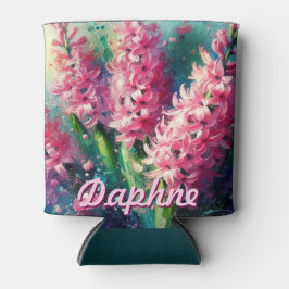 Rafraîchisseur Pour Canette Pink Hyacinths Hyacinth Floral Personalized