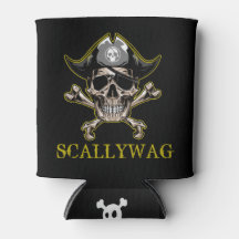 PIRATE CARRIBÉAN SKULS Crossbones Scallywag Can
