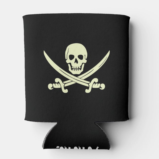 Rafraîchisseur Pour Canette Pirate de jolly roger refroidisseur (Dos)