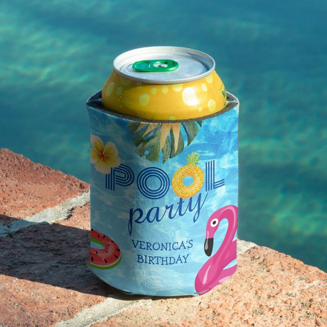 Rafraîchisseur Pour Canette Piscine Piscine Eau d'été Anniversaire (Créateur téléchargé)