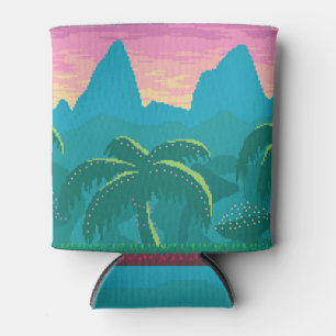 Rafraîchisseur Pour Canette Pixel Art Tropics Jeu paysage