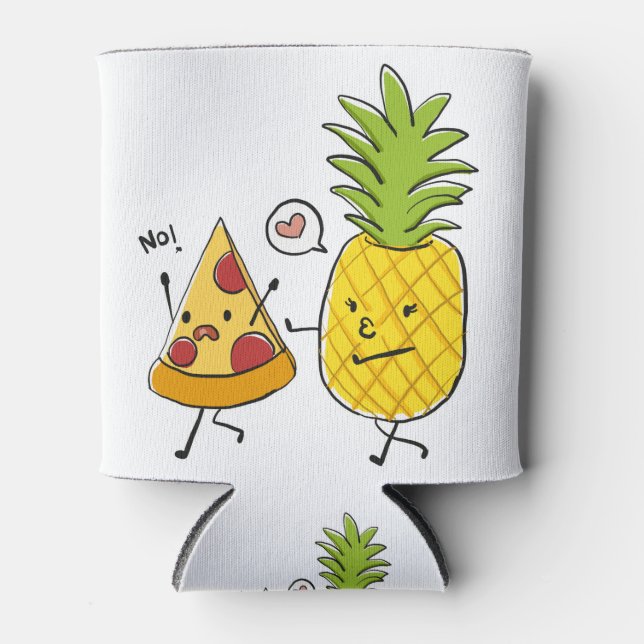 Rafraîchisseur Pour Canette Pizza à l'ananas (Devant)
