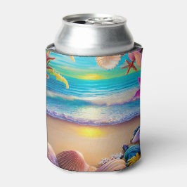 Rafraîchisseur Pour Canette Plage d'imaginaire mystique coucher de soleil avec
