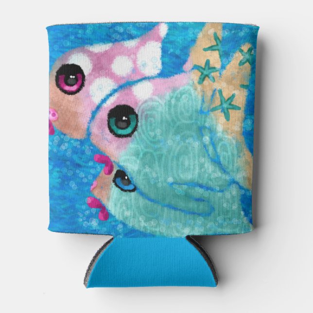 Rafraîchisseur Pour Canette Plage Whimsal de poisson côtier Plage Nautique Tur (Devant)