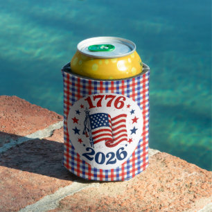 Rafraîchisseur Pour Canette Plaid patriotique America 250 1776–2026