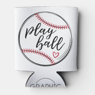 Rafraîchisseur Pour Canette Play Ball Baseball, Numéro de nom personnalisé -