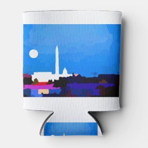 Rafraîchisseur Pour Canette Pleine lune Skyline Washington DC