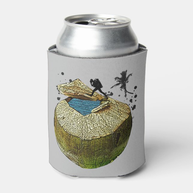 Rafraîchisseur Pour Canette Plongée dans la noix de coco (Can devant)
