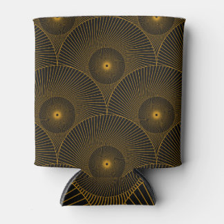 Rafraîchisseur Pour Canette Plumes asiatiques : noir or sans soudure.