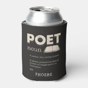 Rafraîchisseur Pour Canette Poète Définition Gag Funny Poésie Écrivain nouveau