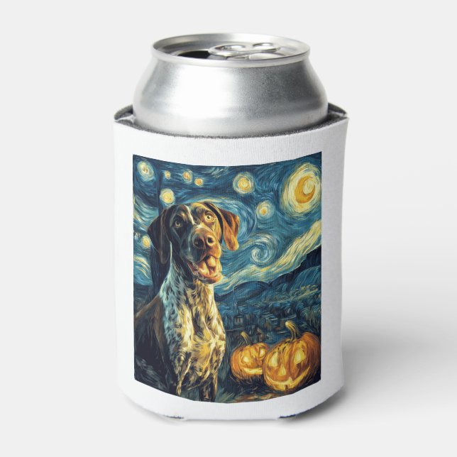 Rafraîchisseur Pour Canette Pointeur Raccourci allemand 2 Chien mignon Hallowe (Can devant)