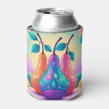 Poire colorée
