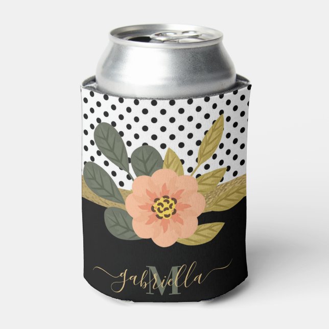 Rafraîchisseur Pour Canette Pois et floral (Can devant)
