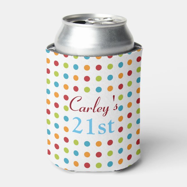 Rafraîchisseur Pour Canette Pois multicolores (Can devant)