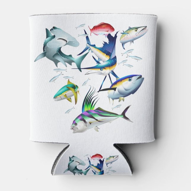 Rafraîchisseur Pour Canette Poisson du Pacifique (Devant)