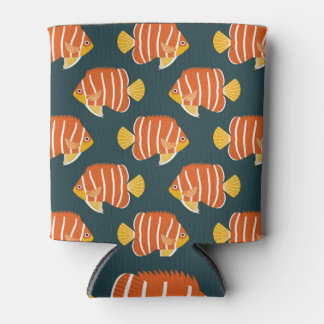 Rafraîchisseur Pour Canette Poisson Frénétique : Conception Vintage sans joint
