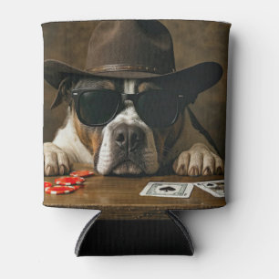 Rafraîchisseur Pour Canette Poker Black Jack Western Pitbull Mignon
