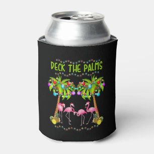 Rafraîchisseur Pour Canette Pont the Palms Merry Flamingo Christmas tee funny