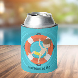 Rafraîchisseur Pour Canette Pool Party Boy Anniversaire de enfant Personnalisé