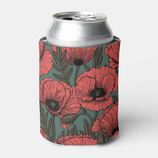 Rafraîchisseur Pour Canette Poppies à Viva Magenta (Can devant)