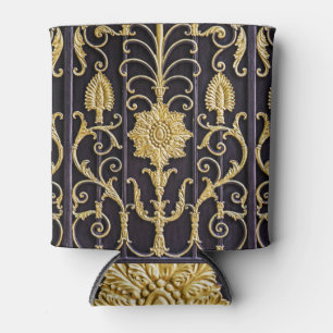 Rafraîchisseur Pour Canette Porte métallique, design motif complexe.