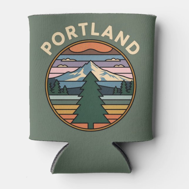 Rafraîchisseur Pour Canette Portland Circular Design Can Sleeve (Devant)
