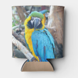 Rafraîchisseur Pour Canette Portrait d'oiseaux perroquets