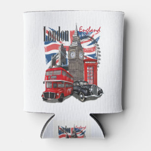 Rafraîchisseur Pour Canette Poster Vintage voyage de Londres
