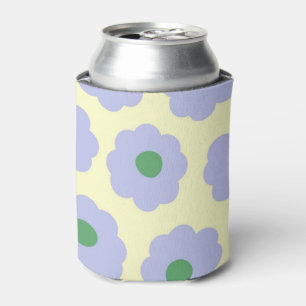 Rafraîchisseur Pour Canette Preppy Blue Green mignonne Hippie Flower Motif