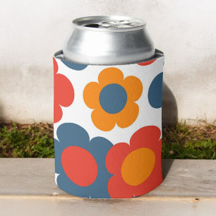 Rafraîchisseur Pour Canette Preppy Blue Orange Hippie Motif