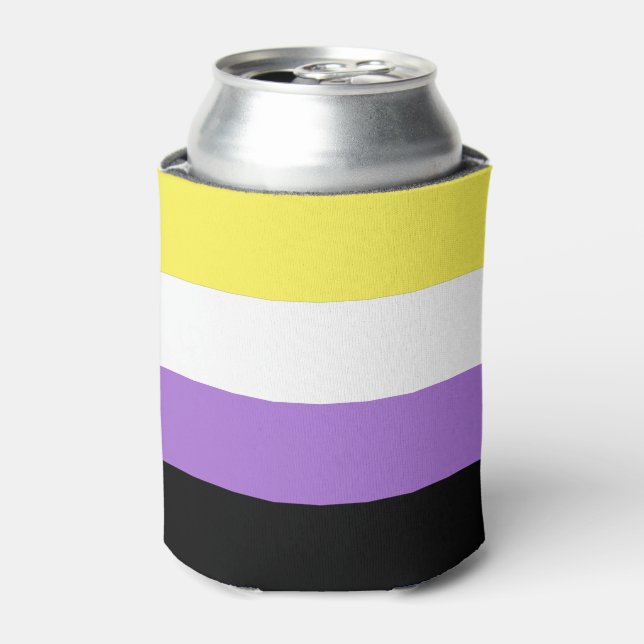 Rafraîchisseur Pour Canette Pride non binaire (Can devant)